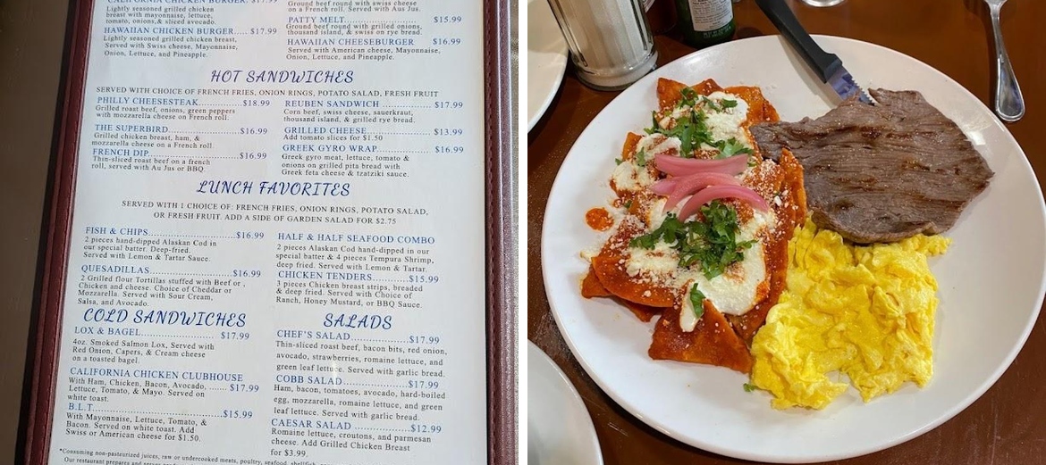 Luigi's Restaurant Menu